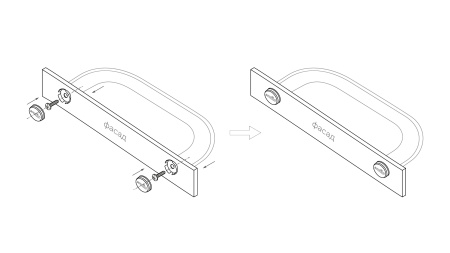 Заглушка для ручек декоративная RZ001BL (BL- Черный) Boyard
