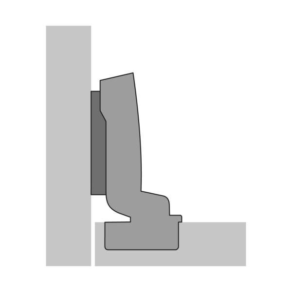 9091740 Петля Sensys 8645i, угол 110гр, чашка TH52 D35, вкладная, B4, черный обсидиан