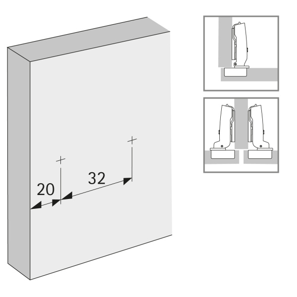 9088245 Монтажная планка линейная System 8099 Sensys, Intermat, L20, D3, под прикручивание