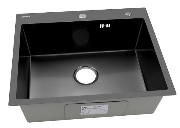 Мойка ARS 600*505 BLACK PVD NANO арт. 37705 ARONA