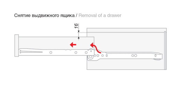Роликовые направляющие механизмы DS03Br.1/450 (Коричневые)