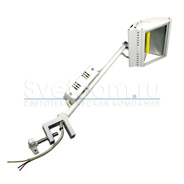 Светильник с кронштейном LED Maxus-70, COB 70Вт, 220В, 650мм, 3000К+4500К+6000К, струбцина Белый GLS