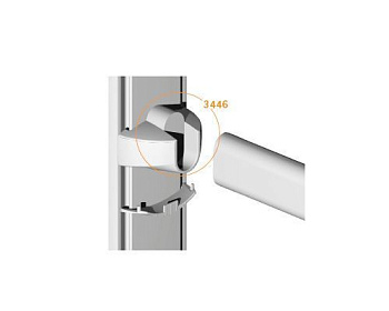 Slim 3529 Держатель гардеробной штанги цв.черный