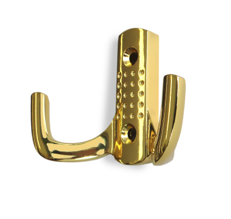 Мебельный крючок ATLANT K204.08GP.6 (GP - Золото полированное)